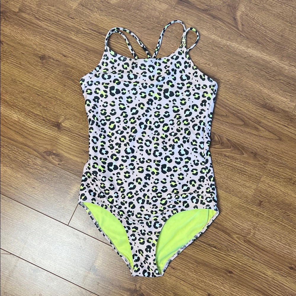 H&M Kids One Piece Swimsuit with Leopard Pattern